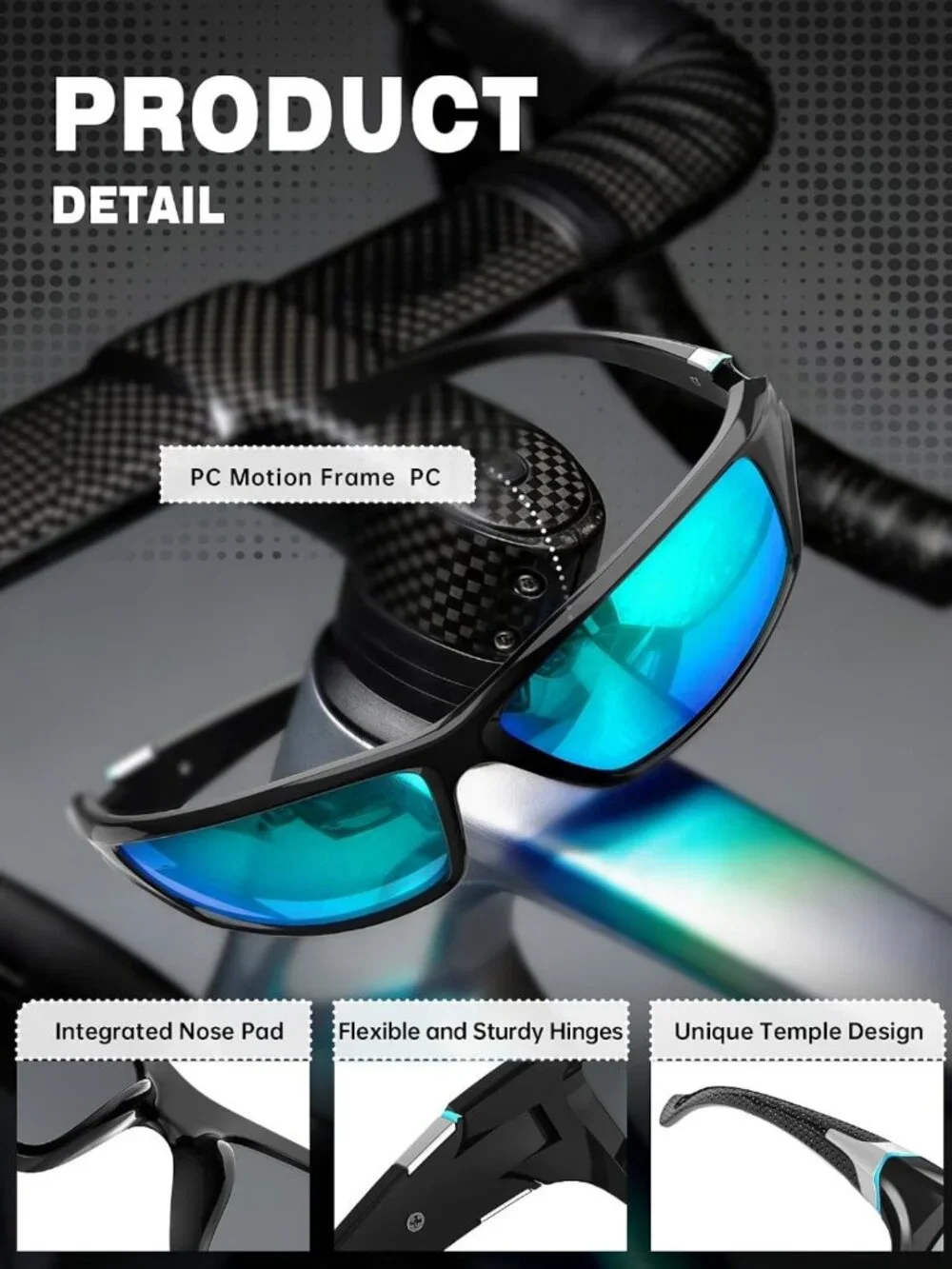 Polarized Sports Sunglasses for Men - UV400 Protection for Fishing, Driving